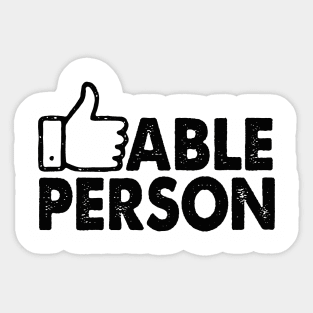 Likeable Person Sticker